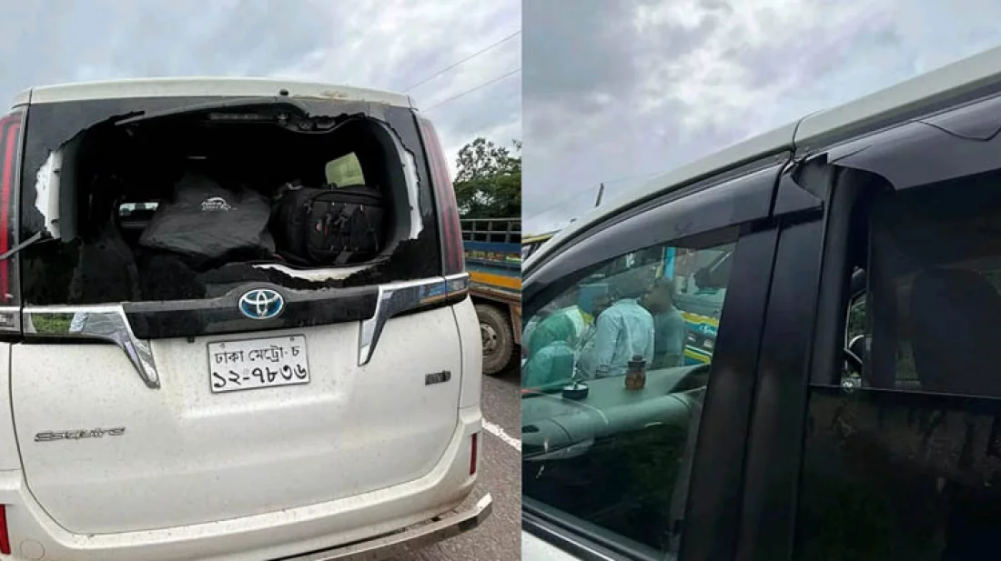 সিলেটে দ্বিতীয় দফায় এনসিপির গাড়িবহরে হামলার অভিযোগ